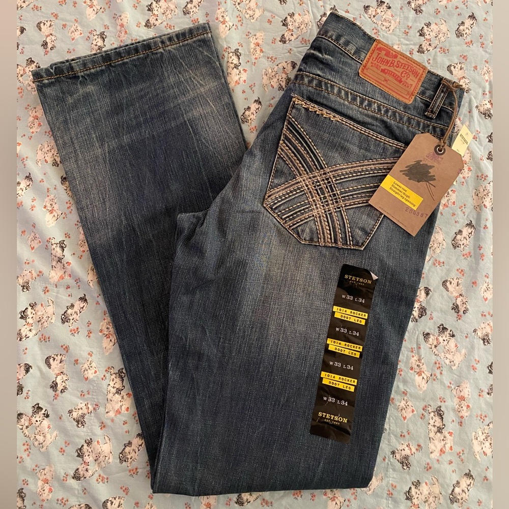 John B Stretson Jeans  33x34 new with tags.